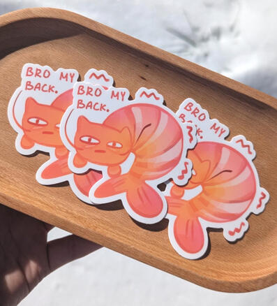 shrimping stickers