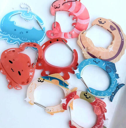 acrylic carabiners