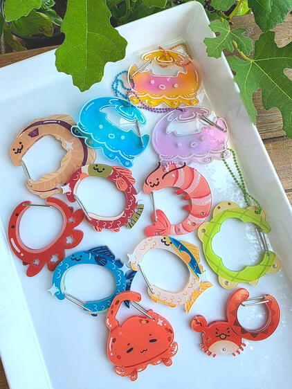 acrylic carabiners